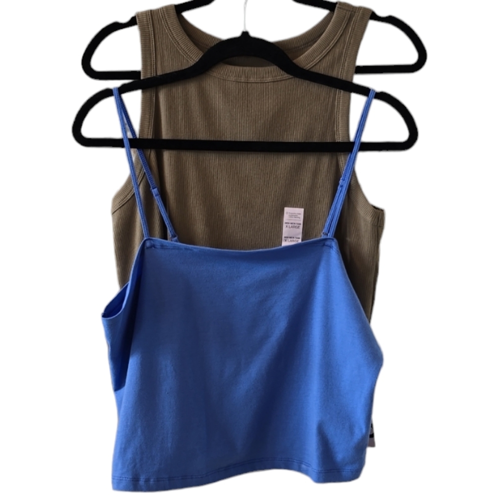 SO BRAND WOMENS JUNIOR 2 PIECE BUNDLE OF CAMI TOP AND TANK TOP SIZE XL